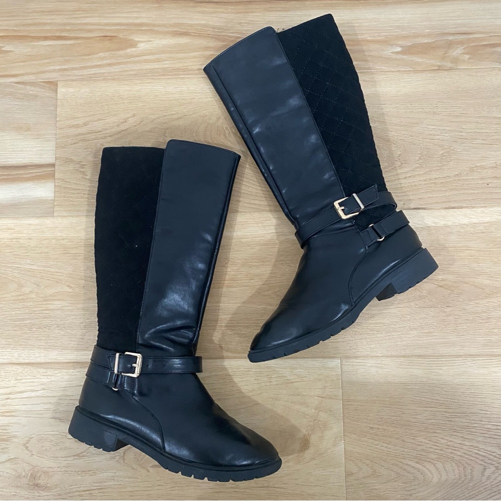 MADDEN GIRL BLACK BOOTS GIRLS